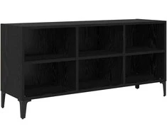 TV staliukas TV spintelių komplektas Juodas 103,5 x 30 x 50 cm