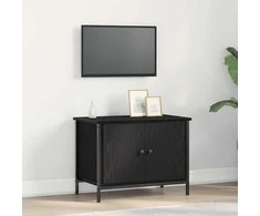 TV staliukas Televizoriaus spintelė Juodas ąžuolas 60 x 35 x 45 cm