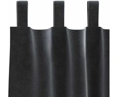 Užtemdymo užuolaidos 2 pcs Tamsiai pilka 140 x 175 cm Aksomas