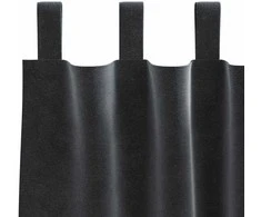 Užtemdymo užuolaidos 2 pcs Tamsiai pilka 140 x 140 cm Aksomas