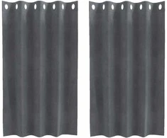 Užtemdymo užuolaidos 2 pcs Šviesiai pilka 140 x 140 cm Aksomas