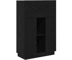 Stalas Juodas ąžuolas 71.5 x 31.5 x 106.5 cm Apdirbta mediena