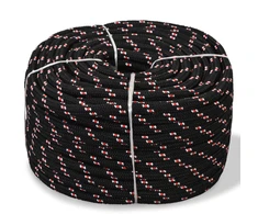 Jūrinė virvė, juoda, 250m, polipropilenas, 10mm