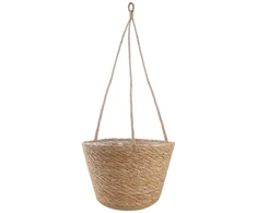 Jūros žolės augalų krepšiai 3 pcs Natūrali Ø26 x 19 cm