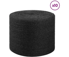Juto virvė 10 pcs 2 Juoda 100% Tossa jutas