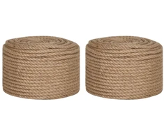 Juto virvė 2 pcs 2 mm 100 m Natūrali 100% Tossa jutas