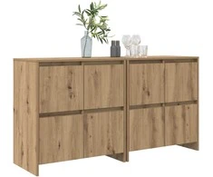 Šoninės lentynos 2 pcs artisano ąžuolo 70 x 41 x 75 cm