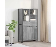 Kabalas 2 pcs Pilkas Sonoma 81 x 36 x 150.5 cm Apdirbta mediena