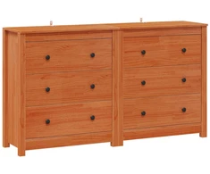 Kabalas 2 pcs Vaško Ruda 140 x 35 x 80 cm Tvirtas pušies medis