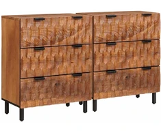 Kabalas 2 vnt. 60 x 33 x 75 cm Kietas mango medis