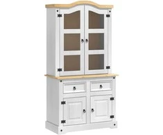 Kabalas Corona Balta 100 x 48,5 x 179 cm Kietos pušies mediena