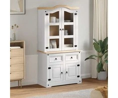 Kabalas Corona Balta 100 x 48,5 x 179 cm Kietos pušies mediena