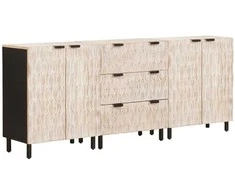 Kabalas 3 pcs Baltos skalbimo apdaila 180 x 33 x 75 cm