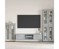 Kabalas FLORIN Betono pilka 55,5 x 29 x 100 cm Apdirbta mediena