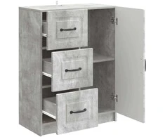 Kabalas Betono pilka 66 x 34,5 x 87 cm Apdirbta mediena