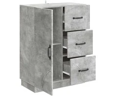 Kabalas Betono pilka 66 x 34,5 x 87 cm Apdirbta mediena