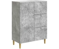 Kabalas Betono pilka 66 x 34,5 x 90 cm Apdirbta mediena