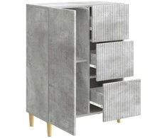 Kabalas Betono pilka 66 x 34,5 x 90 cm Apdirbta mediena