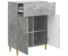 Kabalas Betono pilka 66 x 34,5 x 90 cm Apdirbta mediena