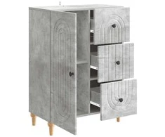 Kabalas Betono pilka 66 x 34,5 x 90 cm Apdirbta mediena
