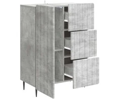 Kabalas Betono pilka 66 x 34,5 x 91,5 cm Apdirbta mediena