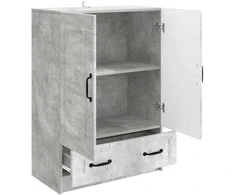 Kabalas Betono pilka 66 x 34,5 x 92 cm Apdirbta mediena