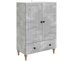 Kabalas Betono pilka 66 x 34,5 x 95 cm Apdirbta mediena