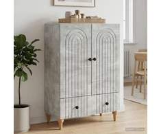 Kabalas Betono pilka 66 x 34,5 x 95 cm Apdirbta mediena