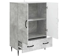 Kabalas Betono pilka 66 x 34,5 x 95 cm Apdirbta mediena