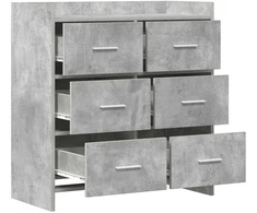 Kabalas Betono pilka 75 x 33 x 80 cm Apdirbta mediena