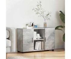 Kabalas su lentyna FLORIN Betono pilka 88,5 x 30,5 x 55,5 cm