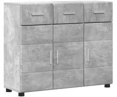 Kabalas su lentyna FLORIN Betono pilka 88,5 x 30,5 x 73 cm