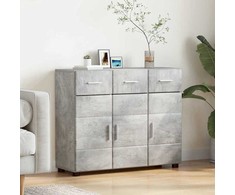 Kabalas su lentyna FLORIN Betono pilka 88,5 x 30,5 x 73 cm