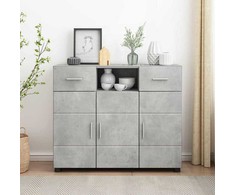 Medinė spinta Betono pilka 88,5 x 30,5 x 73 cm Apdirbta mediena