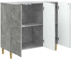 Kabalas Betono pilka 89 x 34,5 x 80 cm Apdirbta mediena