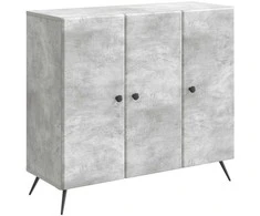 Kabalas Betono pilka 89 x 34,5 x 80 cm Apdirbta mediena