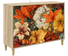 Kabalas GENNEP Sonoma ąžuolo 102 x 33 x 75 cm Apdirbta mediena
