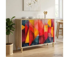Kabalas HEESCH Sonoma ąžuolo 102 x 33 x 75 cm Apdirbta mediena