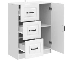 Kabalas Itin blizgi balta 66 x 34,5 x 87 cm Apdirbta mediena