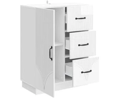 Kabalas Itin blizgi balta 66 x 34,5 x 87 cm Apdirbta mediena
