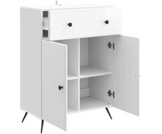 Kabalas Itin blizgi balta 66 x 34,5 x 90 cm Apdirbta mediena
