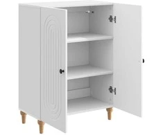 Kabalas Itin blizgi balta 66 x 34,5 x 90 cm Apdirbta mediena