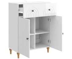 Kabalas Itin blizgi balta 66 x 34,5 x 90 cm Apdirbta mediena