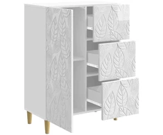 Kabalas Itin blizgi balta 66 x 34,5 x 90 cm Apdirbta mediena