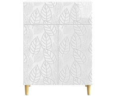 Kabalas Itin blizgi balta 66 x 34,5 x 90 cm Apdirbta mediena