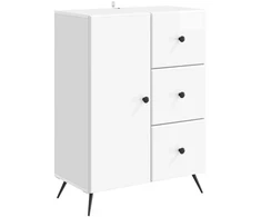Kabalas Itin blizgi balta 66 x 34,5 x 90 cm Apdirbta mediena