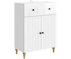 Kabalas Itin blizgi balta 66 x 34,5 x 90 cm Apdirbta mediena
