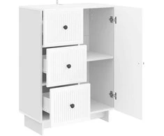Kabalas Itin blizgi balta 66 x 34,5 x 90 cm Apdirbta mediena