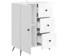Kabalas Itin blizgi balta 66 x 34,5 x 90 cm Apdirbta mediena