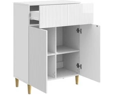 Kabalas Itin blizgi balta 66 x 34,5 x 90 cm Apdirbta mediena
